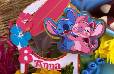 Ideas para decorar cumpleaños con globos de Stitch