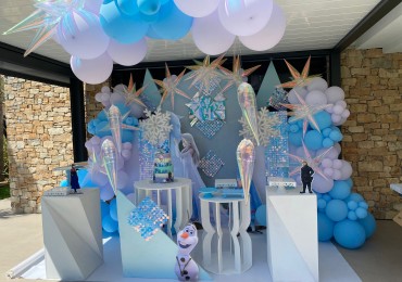 Decoración cumpleaños Frozen - Un Invierno Mágico en Verano