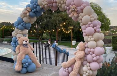 Globos de helio para fiesta de revelación de género